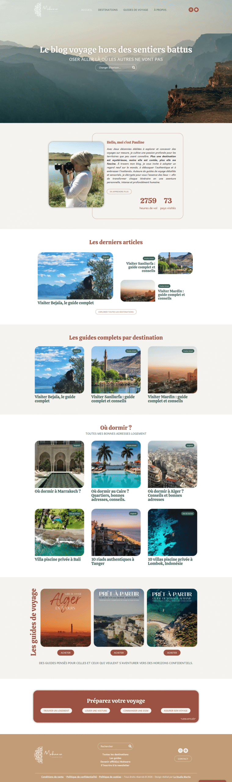 Aperçu du site
