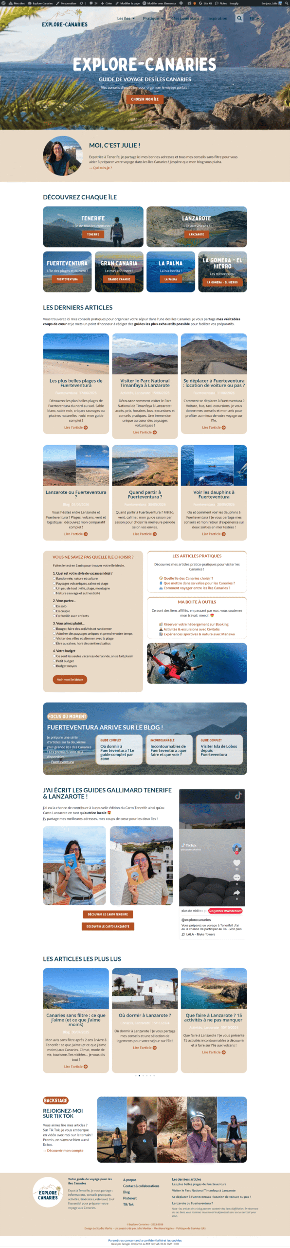 Aperçu du site
