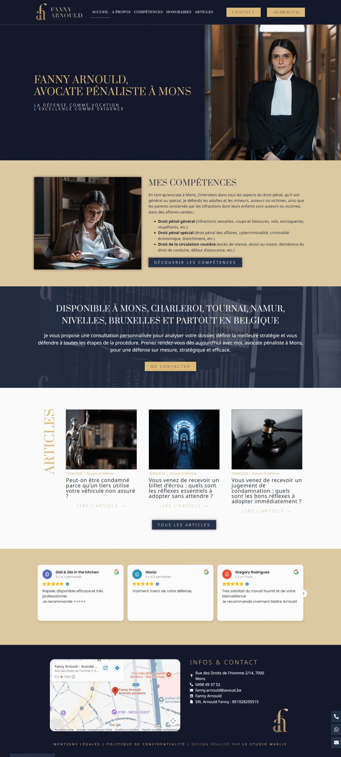 Aperçu du site