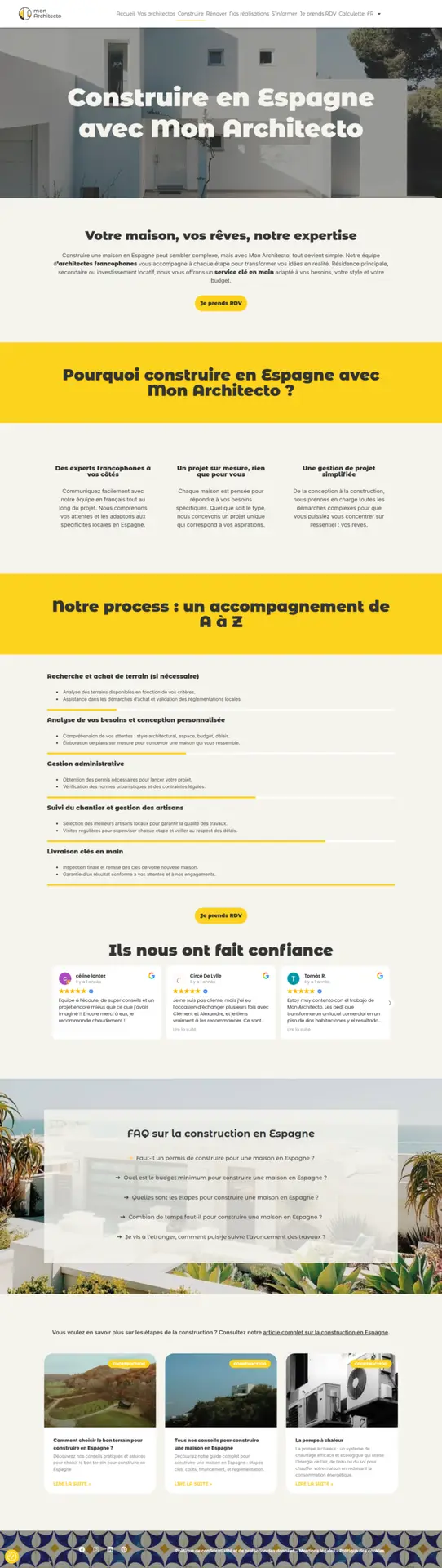 Aperçu du site